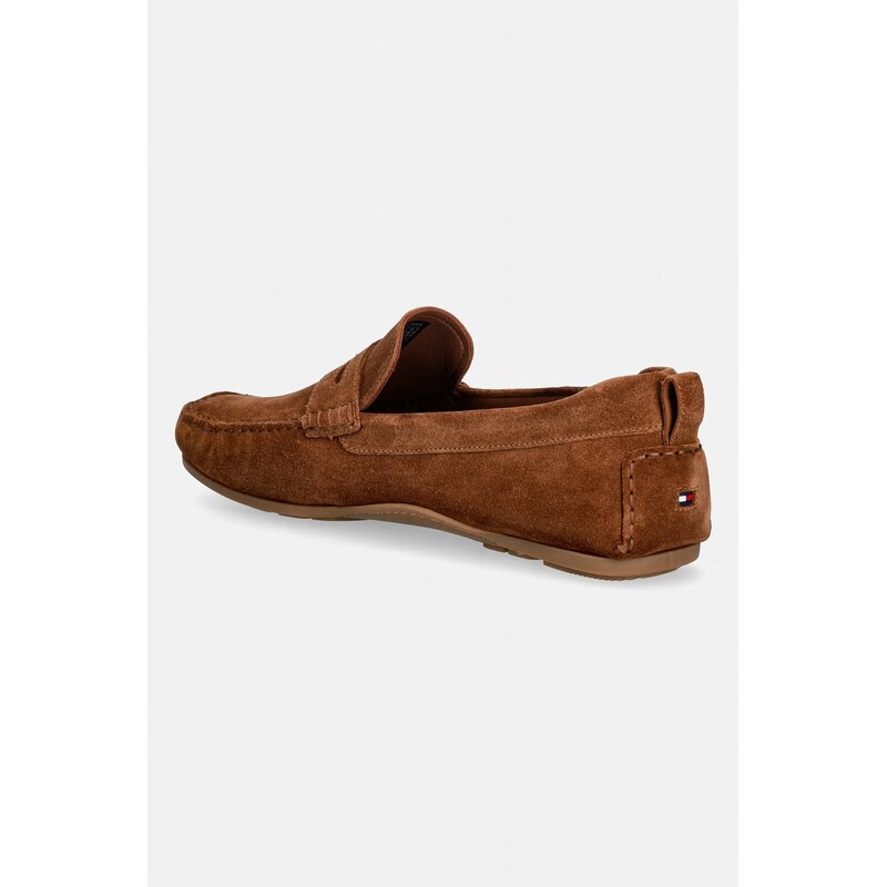 Tommy Hilfiger mokasíny pánské semišové CORE HILFIEGR SUEDE DRIVER