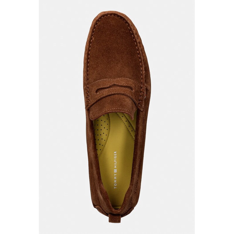 Tommy Hilfiger mokasíny pánské semišové CORE HILFIEGR SUEDE DRIVER