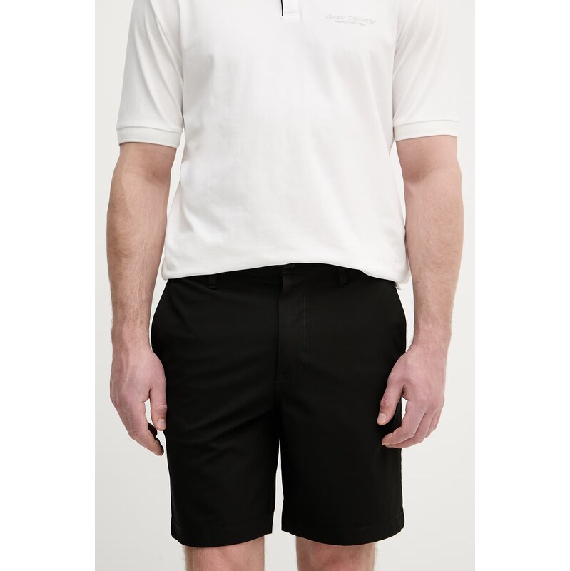 Armani Exchange polo pánské s bavlnou