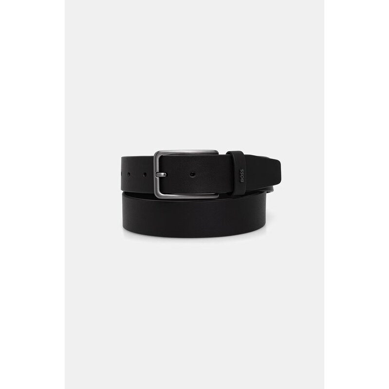 BOSS pásek pánský kožený Logo_Sz35