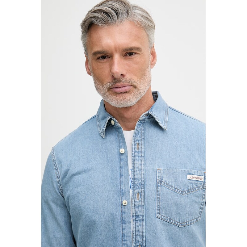Calvin Klein Jeans košile pánská džínová