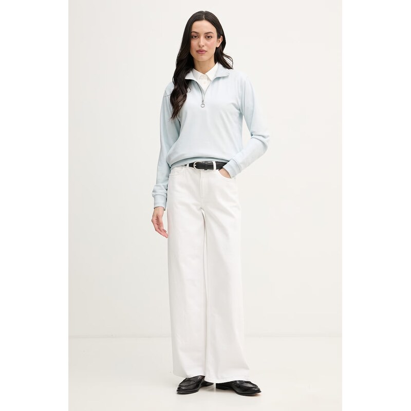 U.S. Polo Assn. mikina dámská s bavlnou DHM LB Quarter Zip