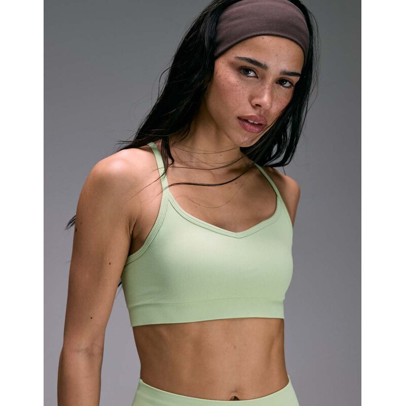 4505 seamless baby rib sweetheart neckline medium support sports