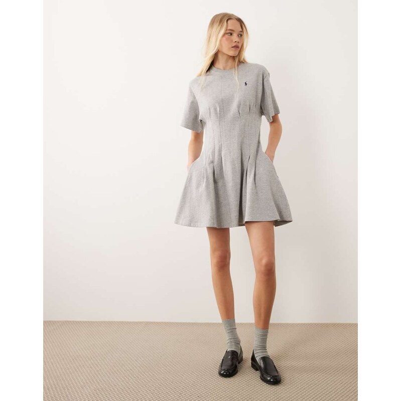 Polo Ralph Lauren knit t-shirt day dress in grey