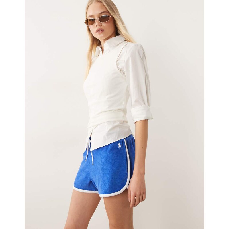 Polo Ralph Lauren knit sport shorts in blue