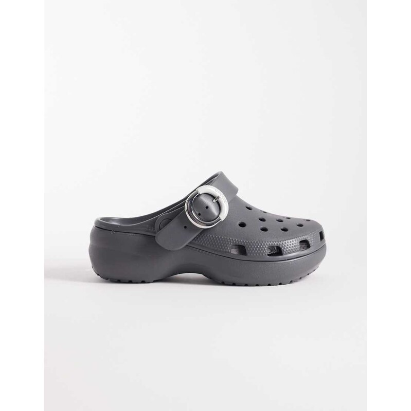 Crocs Classic Platform Buckle Clog in black 115165638