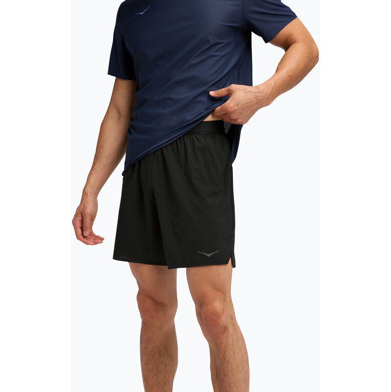 Pánské běžecké šortky HOKA Glide 7 2in1 black