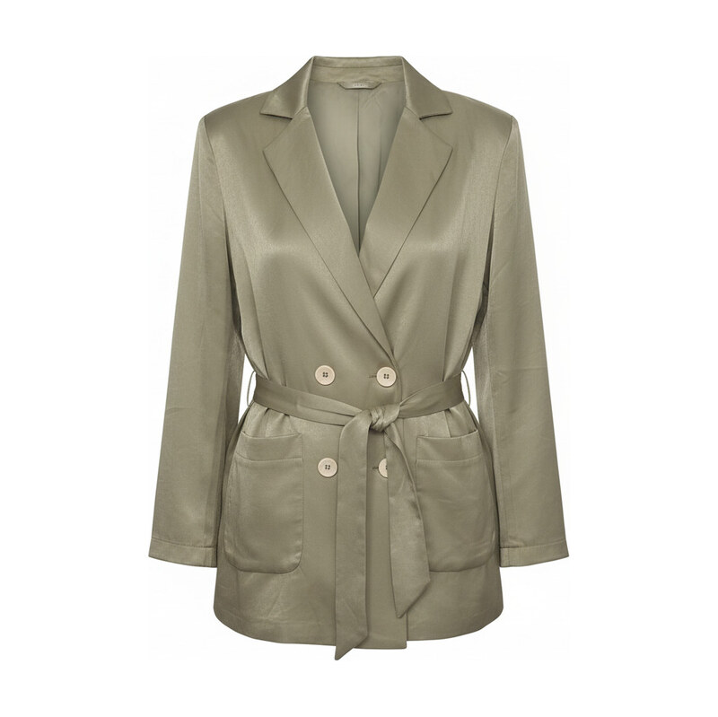 Allen dámská móda Sako khaki s páskem velikost M/L 115166658