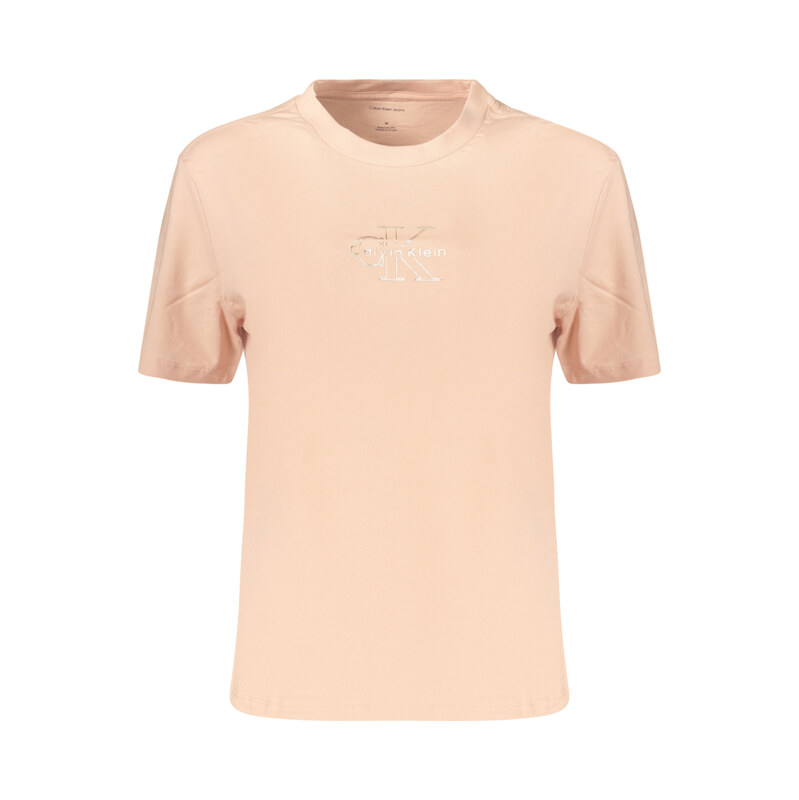 CALVIN KLEIN WOMENS SHORT-SLEEVE T-SHIRT PINK