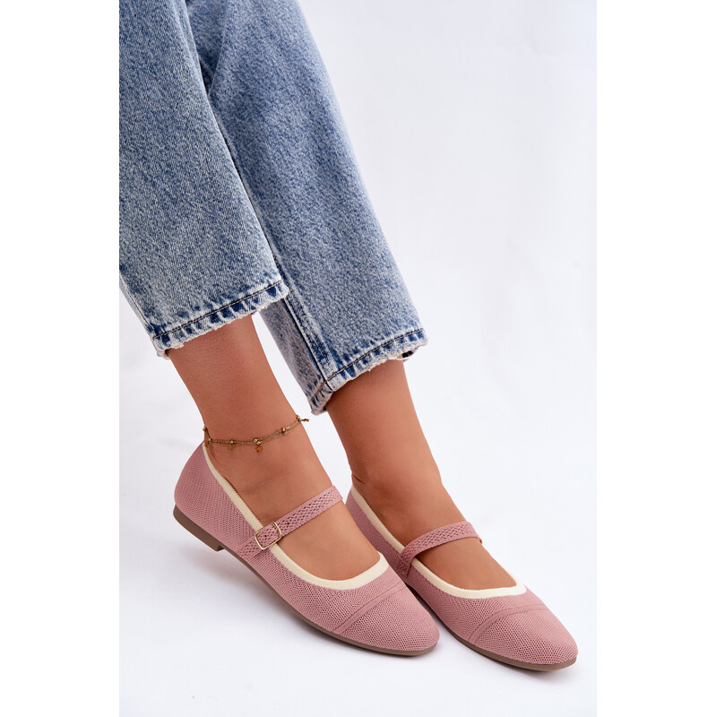 Baleríny Boto Flat Zelisa Pink