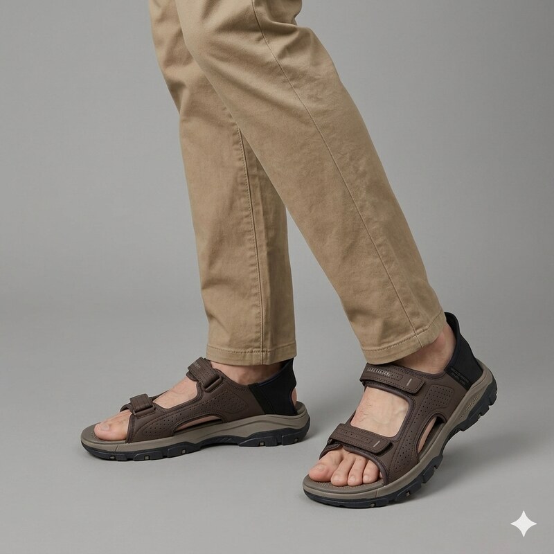 Skechers tresmen - reece slip-ins CHOCOLATE