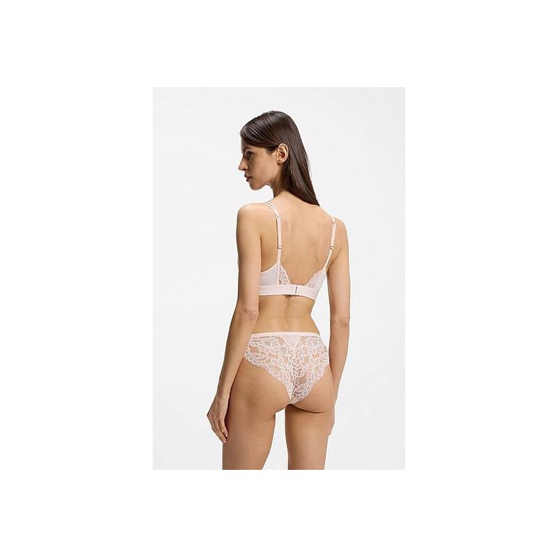 BOSS Lace briefs with mesh pleating details 115172245