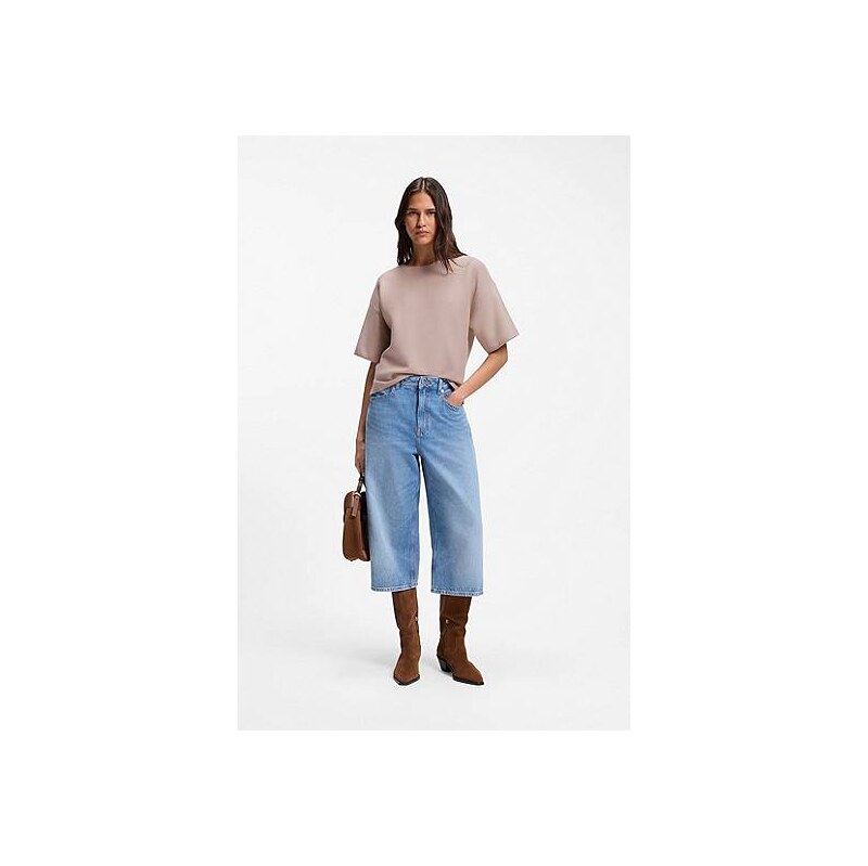 BOSS Relaxed-fit sweater in cotton and virgin wool 115172259