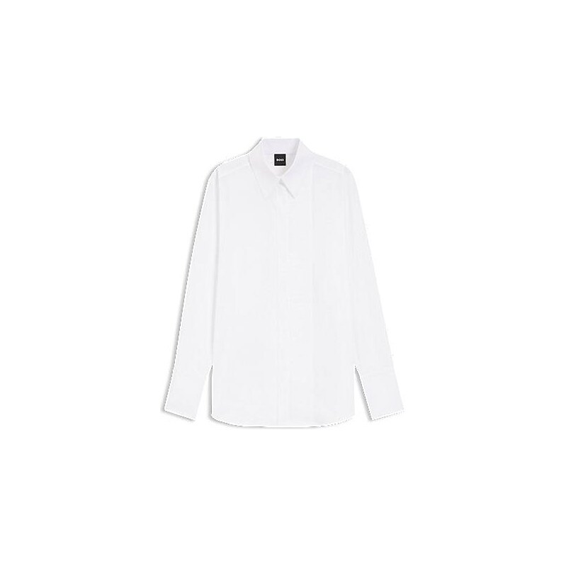 BOSS Long-sleeved shirt in cotton with pleating detail 115548160