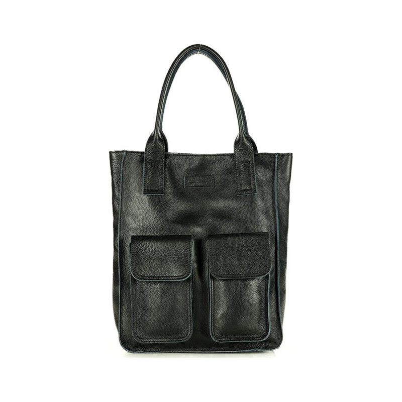 MARCO MAZZINI Černá shopper bag s kapsami 86205486