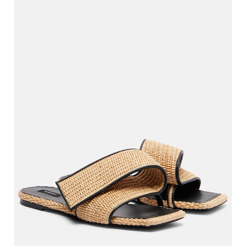 Givenchy Twisted Ribbon leather-trimmed sandals