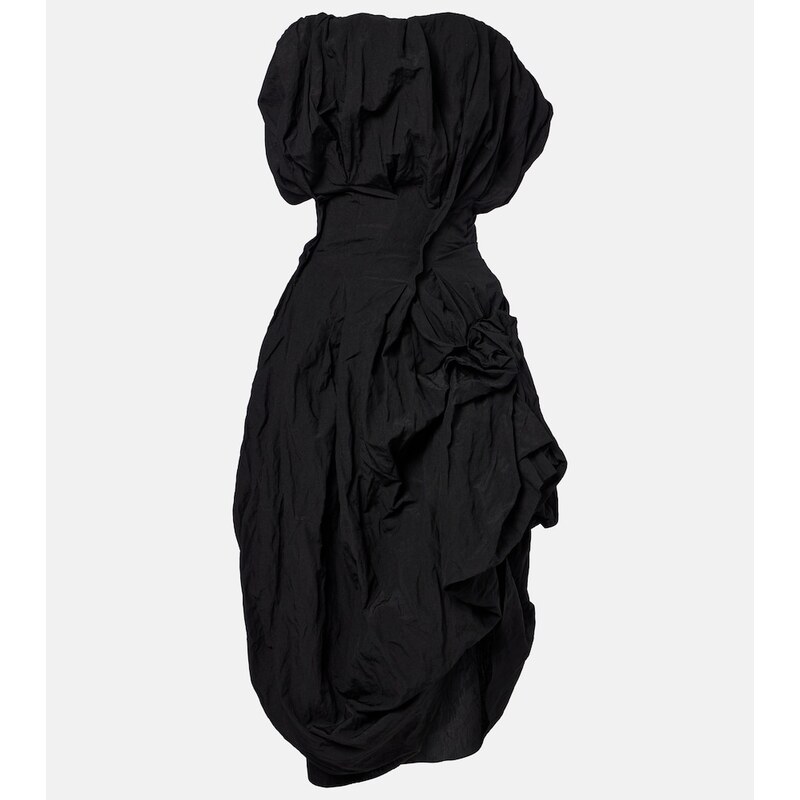 Magda Butrym Draped cotton-blend cocktail dress