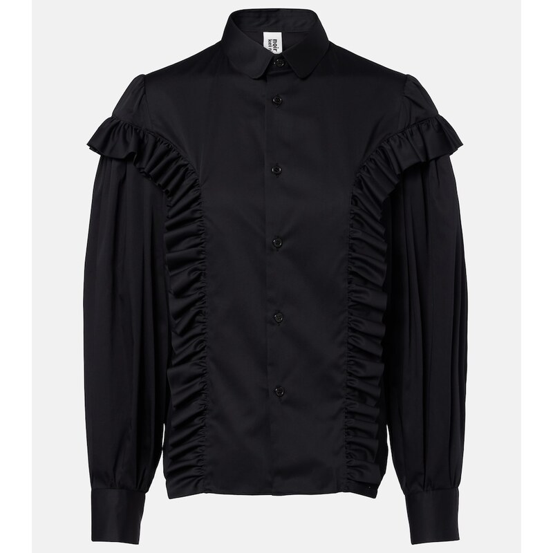 Noir Kei Ninomiya Ruffled cotton shirt