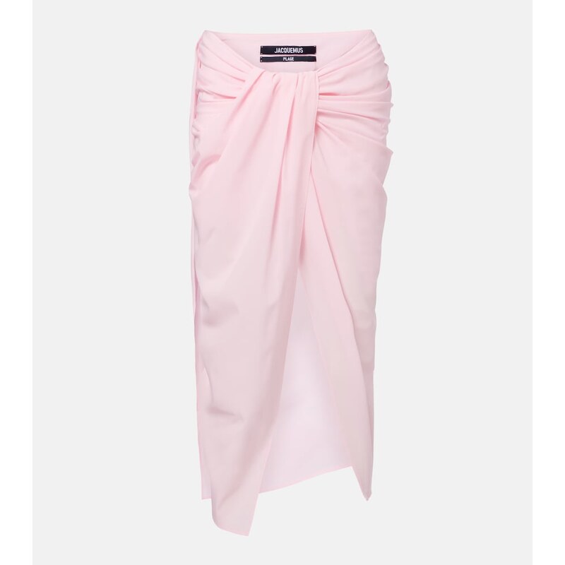 Jacquemus ParÃo draped beach cover-up
