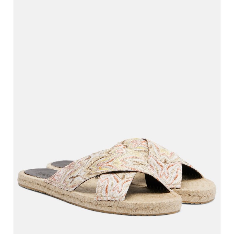 Missoni Harlow Zigzag lamÃ espadrille sandals