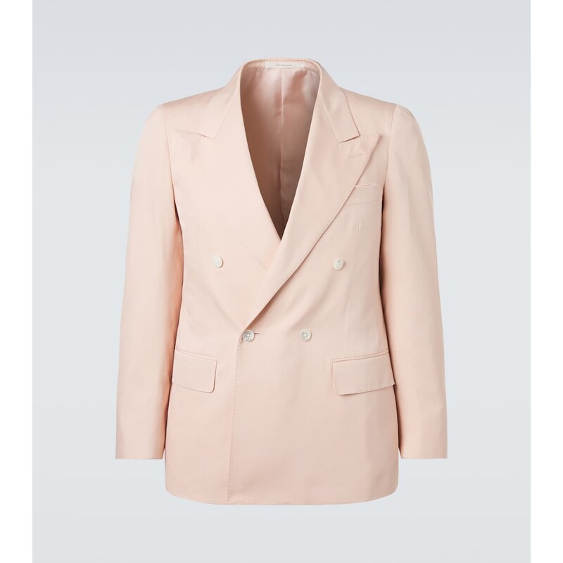 Umit Benan Richard double-breasted silk blazer
