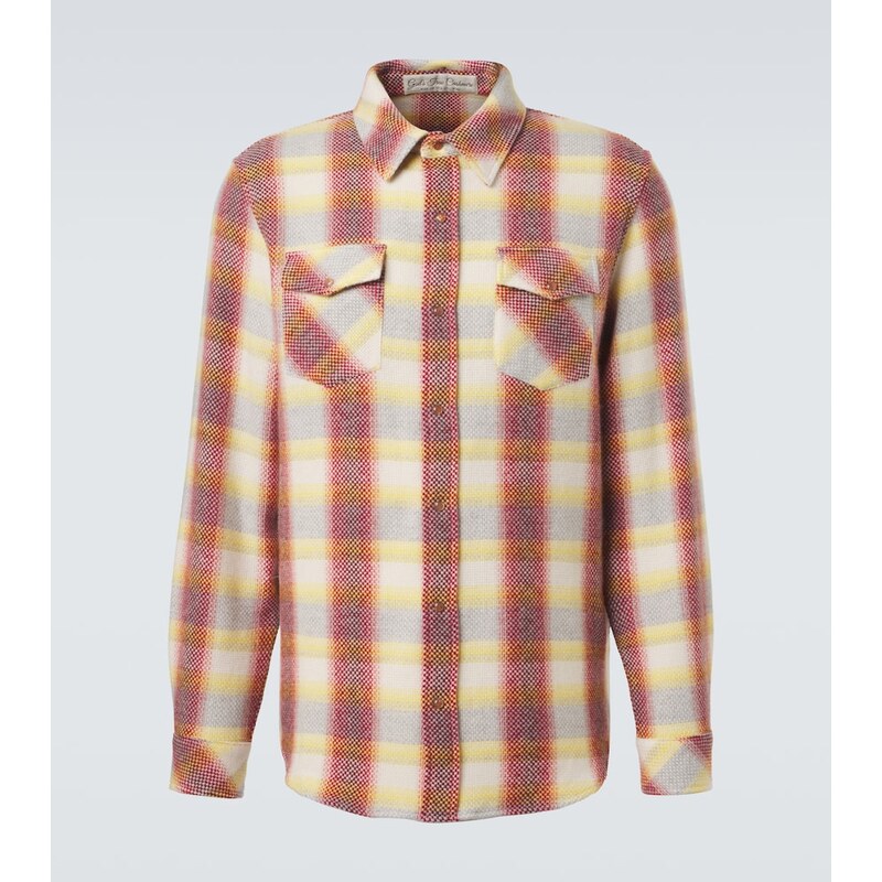 Gods True Cashmere Rose Blume cashmere shirt with sunstone