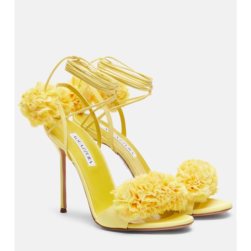 Aquazzura Cherry Kiss appliquÃ sandals