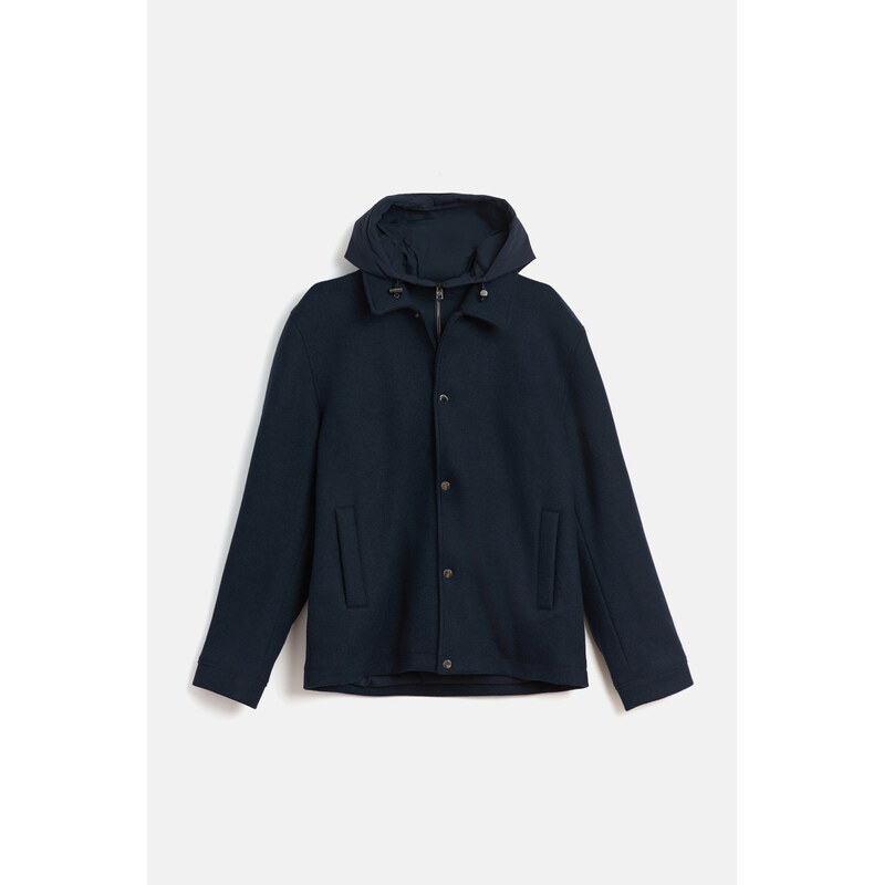BUNDA WOOLRICH KNITTED WOOL SHIRT JACKET
