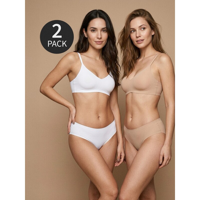 Sinsay - Tanga 2 pack - bílá