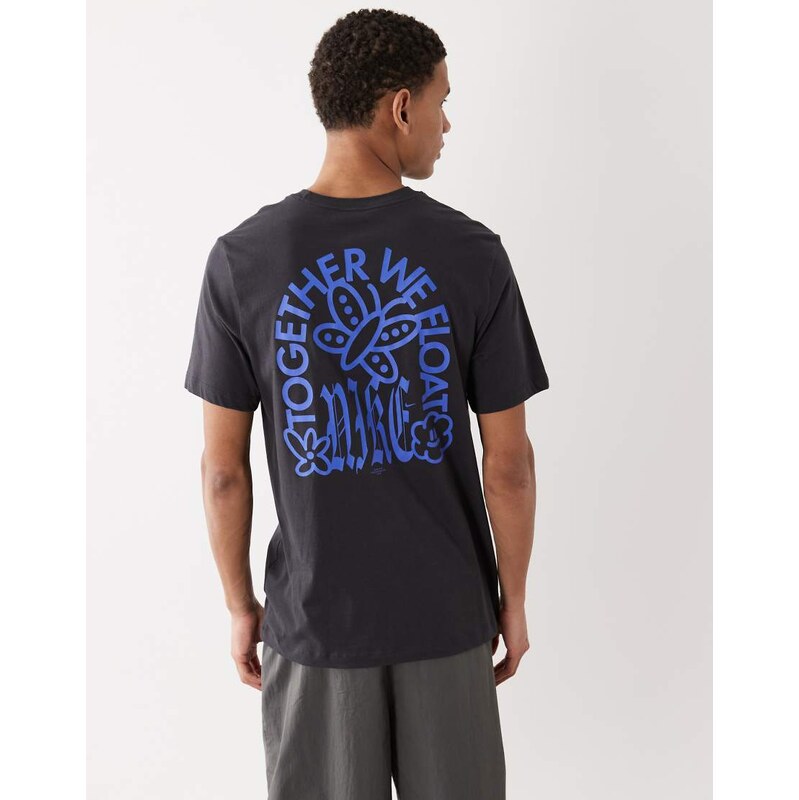Nike Together We Float backprint t-shirt in dark navy