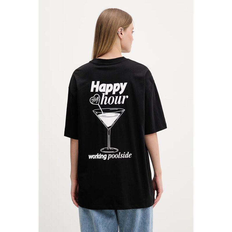 HUGO Blue dámské bavlněné tričko Oversized_Tee_B 115175025