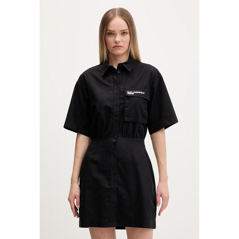 Karl Lagerfeld Jeans košilové šaty bavlněné 115175037