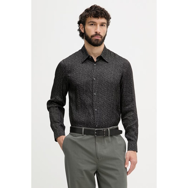 Armani Exchange košile pánská z viskózy