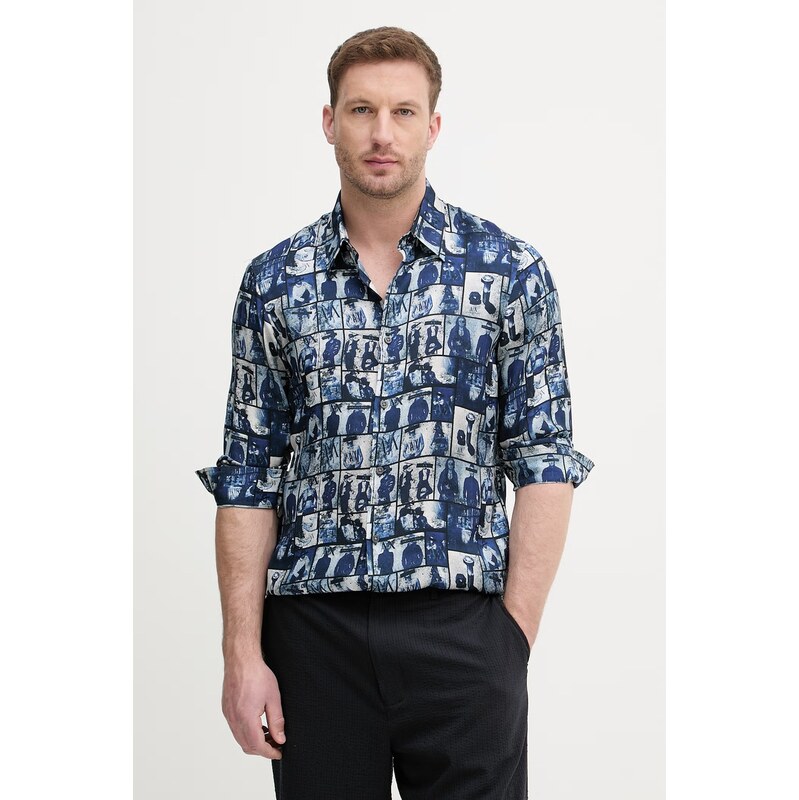 Armani Exchange košile pánská z viskózy