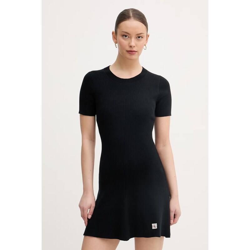 Calvin Klein Jeans šaty s bavlnou