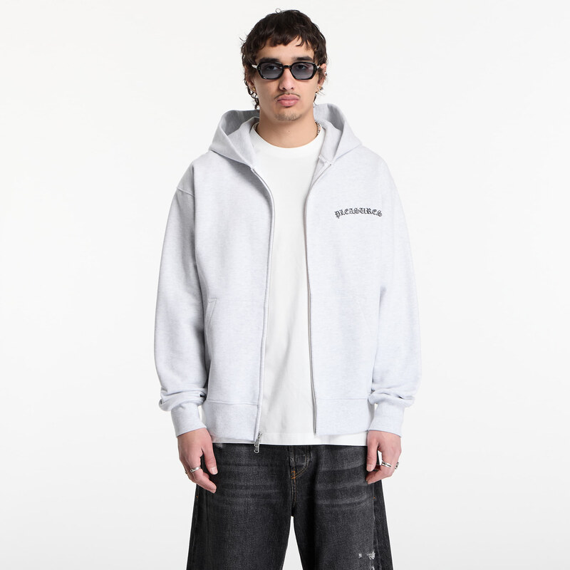 Mikina PLEASURES Neural Zip Hoodie Heather S