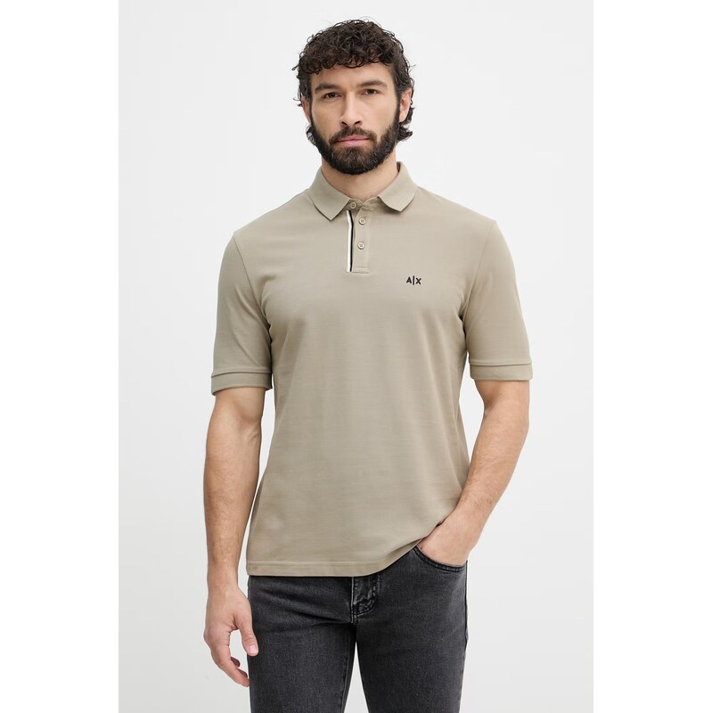 Armani Exchange polo mužské bavlněné