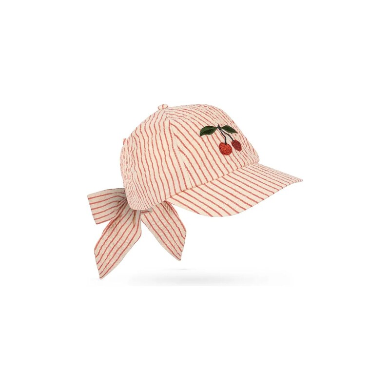 Konges Sløjd kšiltovka dětská bavlněná ELLIE BOW CAP GOTS