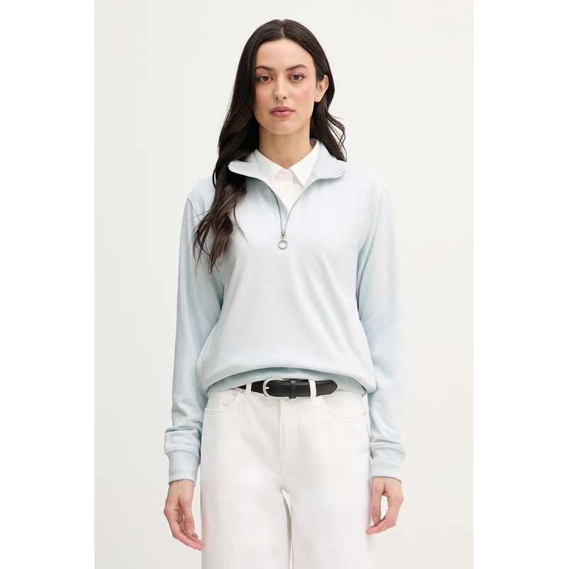 U.S. Polo Assn. mikina dámská s bavlnou DHM LB Quarter Zip
