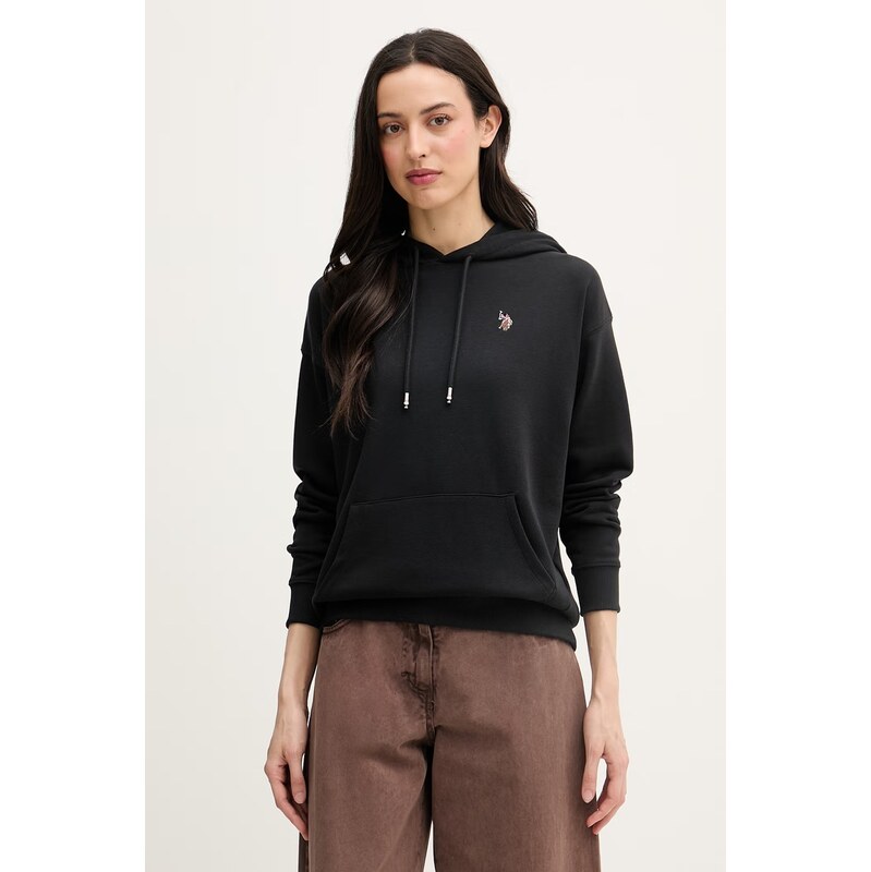 U.S. Polo Assn. mikina s kapucí dámská s bavlnou DHM Hoodie