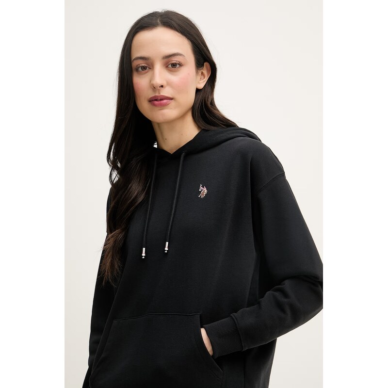 U.S. Polo Assn. mikina s kapucí dámská s bavlnou DHM Hoodie