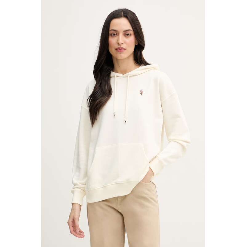 U.S. Polo Assn. mikina s kapucí dámská s bavlnou DHM Hoodie