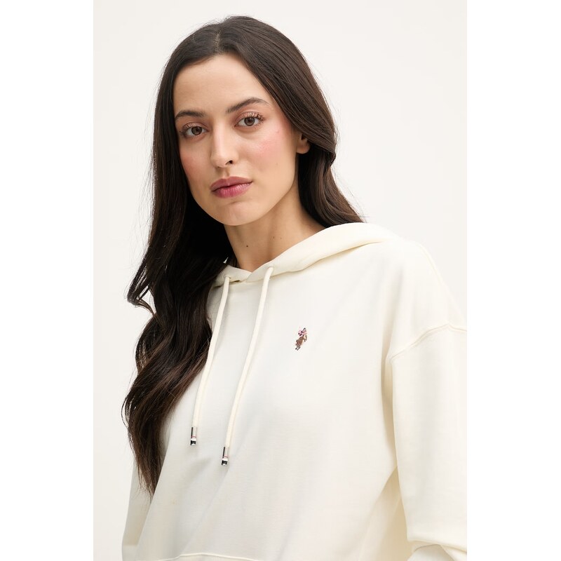 U.S. Polo Assn. mikina s kapucí dámská s bavlnou DHM Hoodie