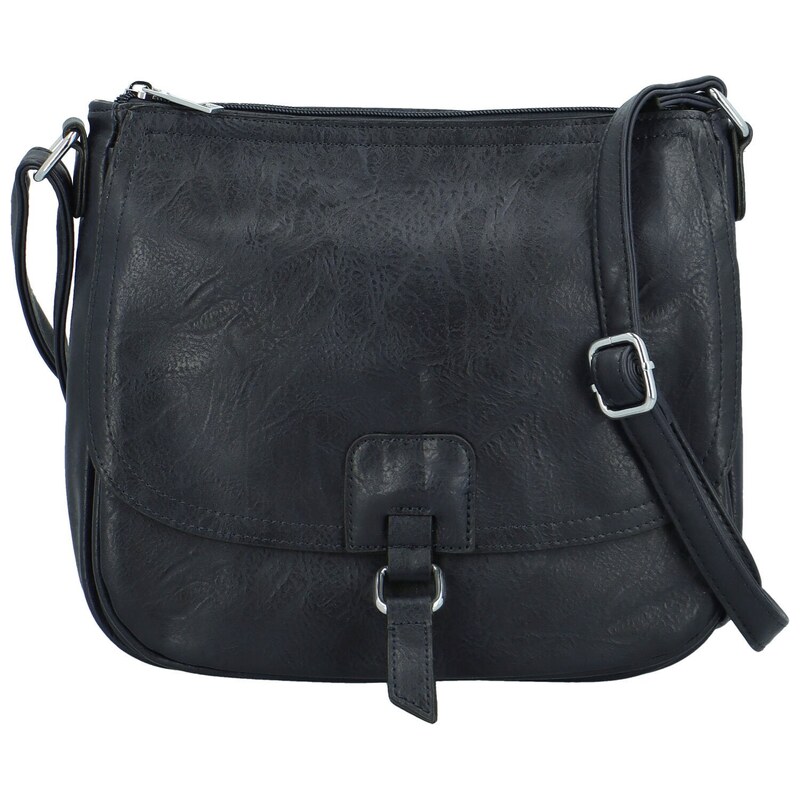 INT COMPANY Trendy dámská koženková crossbody kabelka Samira, tmavě 115177860