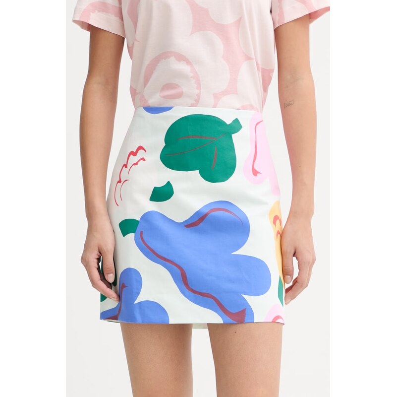 Marimekko áčková sukně s příměsí lnu 115373418