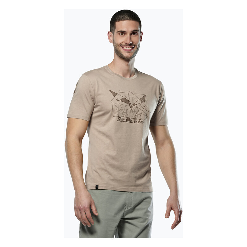 Pánské tričko Salewa Eagle Geometric quicksand