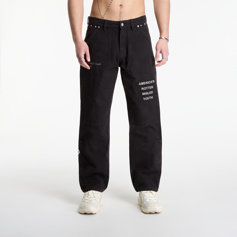 Džíny PLEASURES Zero Work Pants Black 32