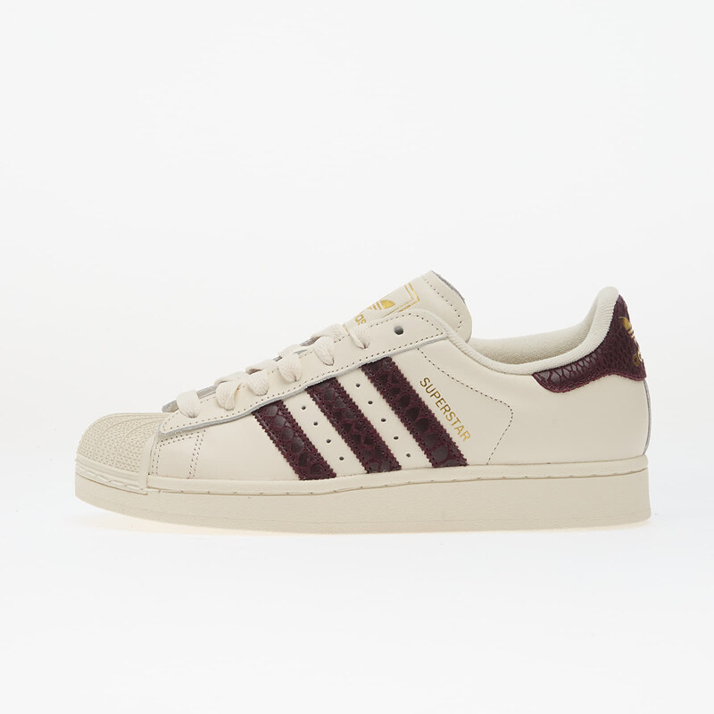 adidas Originals adidas Superstar II Off White/ Maroon/ Gold Met