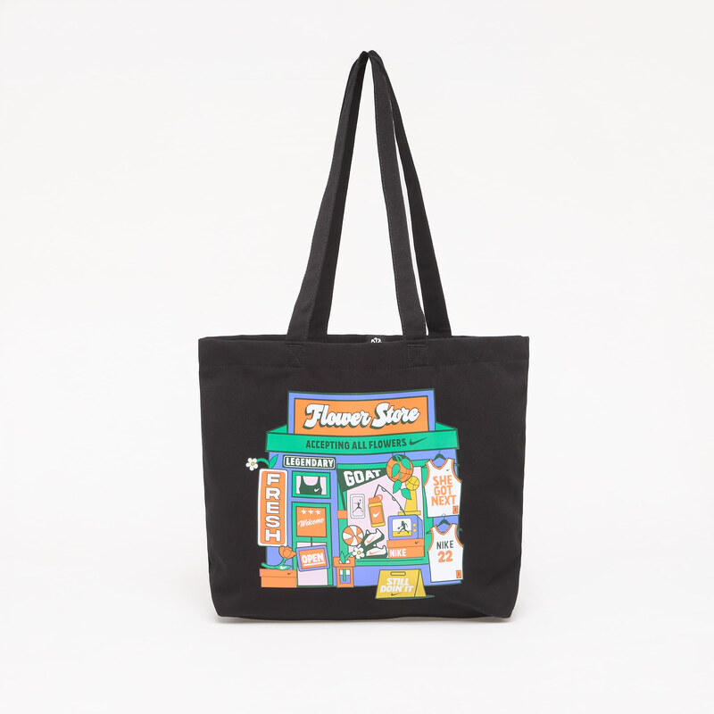 Taška Nike Heritage Tote Bag 22L Black/ Stadium Green/ White