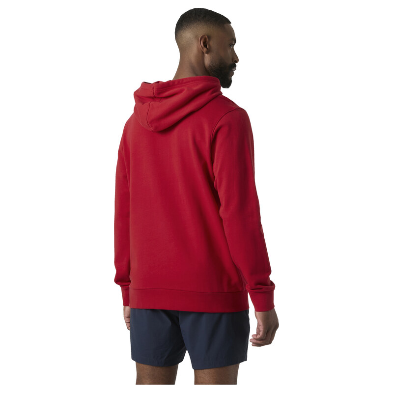 Pánská Mikina HELLY HANSEN CORE GRAPHIC HOODIE 54524_162 – Červená